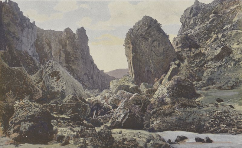 Saint-Georges-de-Levejac, Chaos du Pas de Soucy, Tarn üzerinde, Downstream görünümü by French Photographer