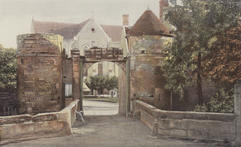 Saint-Jean-aux-Bois, Manastırın Girişi (Compiegne Ormanı) by French Photographer