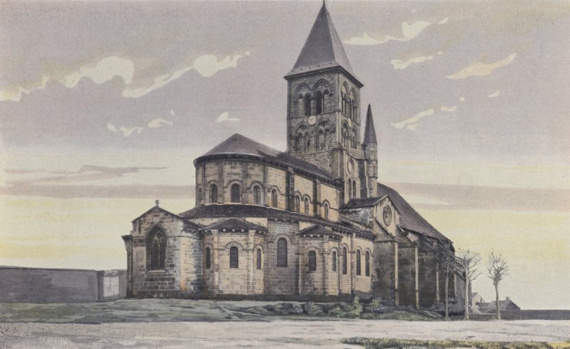 Saint-Menoux, Kilise, Topluluk N E by French Photographer