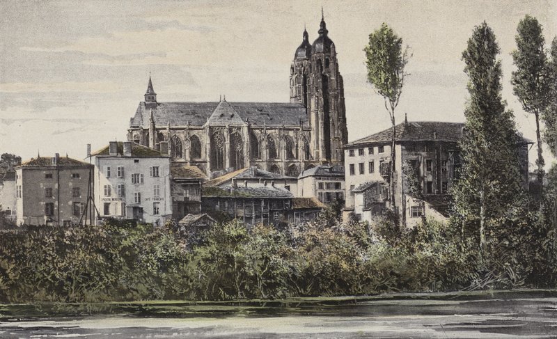 Saint-Nicolas-de-Port, Kilise, Yan cephe N by French Photographer