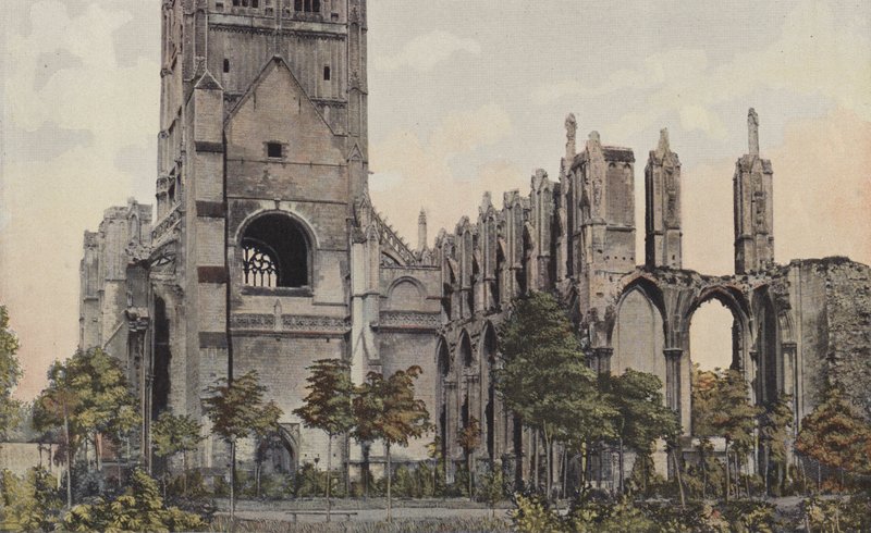Saint-Omer, Saint-Bertin Manastırı Harabeleri by French Photographer