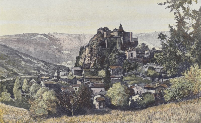 Saint-Paul-en-Cornillon, Cornillon mezrasının görünümü by French Photographer