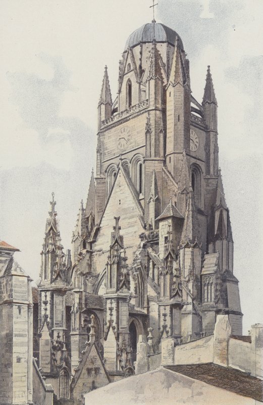 Saintes, Eski Saint-Pierre Katedrali, NE Görünümü by French Photographer