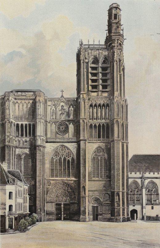 Sens, Katedral, Cephe O by French Photographer
