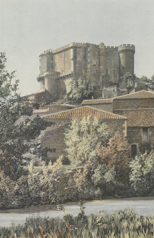 Suze-la-Rousse, Chateau, Ovanın kenarından görüntü by French Photographer