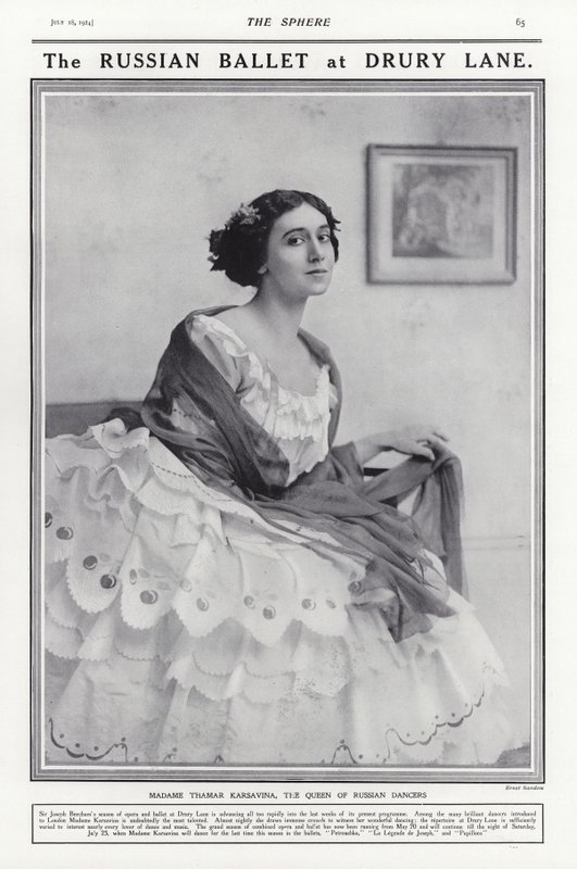 Tamara Karsavina, Rus balerin by French Photographer