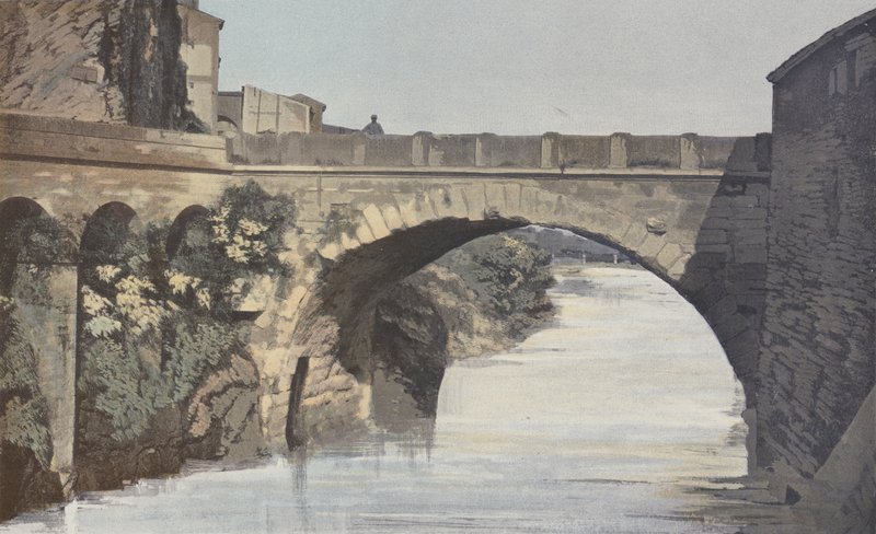 Vaison, Roma köprüsü, Memba görünümü by French Photographer
