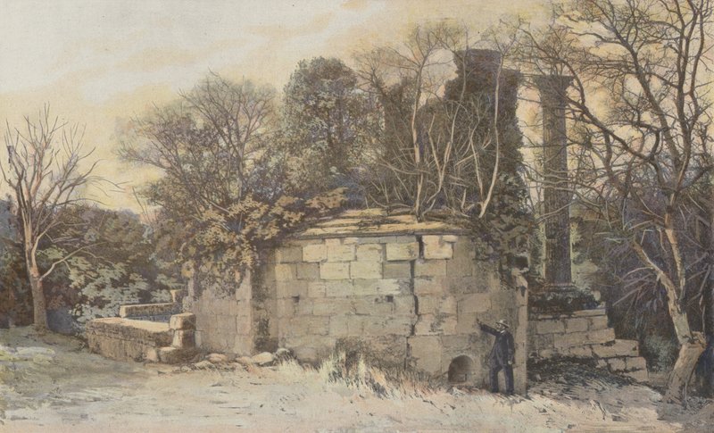 Vernegues, Saint-Cesaire Şapeli ve Maison-Basse Tapınağı Harabeleri by French Photographer