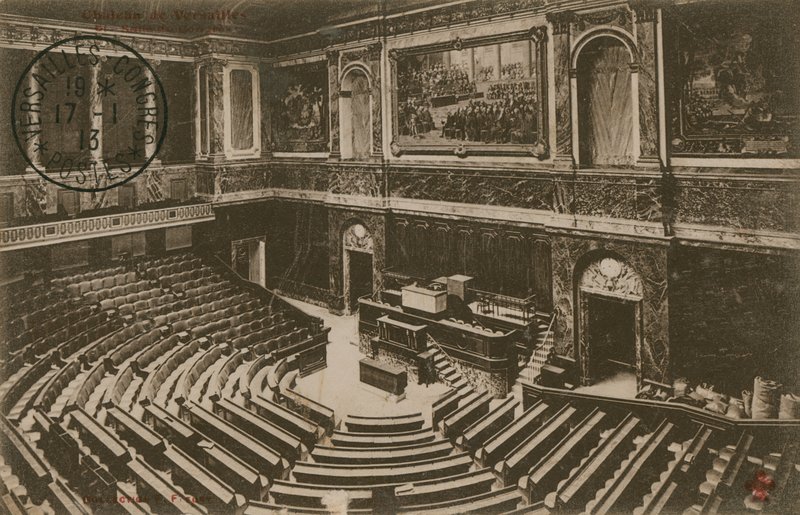 Versay Kongresi. 1913 yılında gönderilen kartpostal. by French Photographer