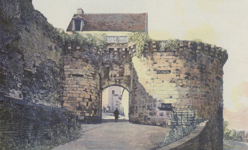 Vezelay, Porte Neuve, Şehrin dış tarafı by French Photographer