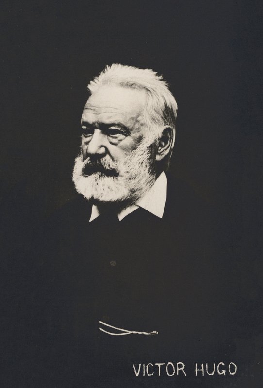 Victor Hugo, portre (s/b fotoğraf) by French Photographer