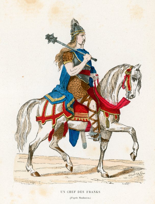 Frankların bir şefi by French School