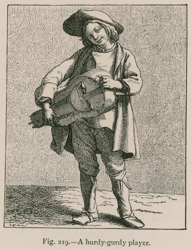 Hurdy-Gurdy Oyuncu by French School