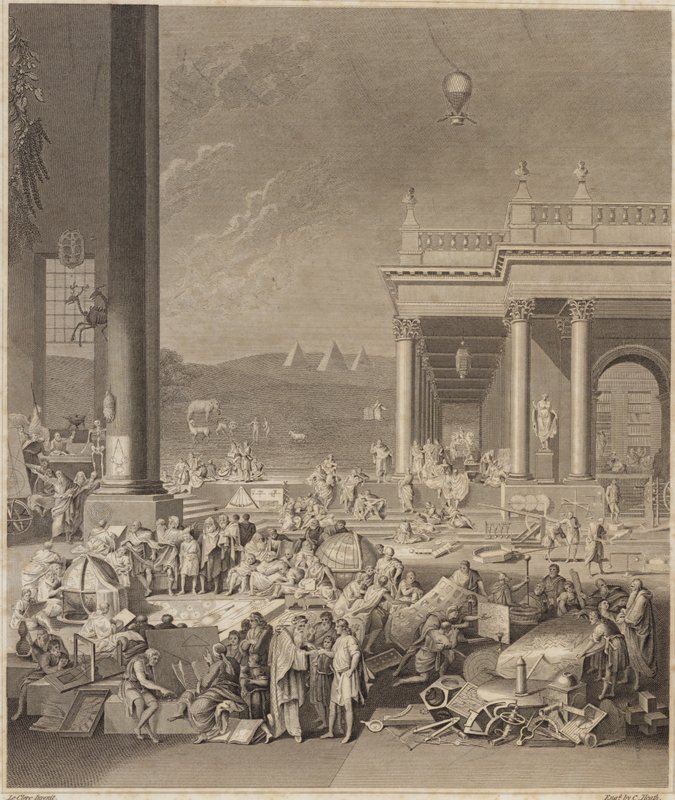 Britannica Ansiklopedisi için bir sahne by French School