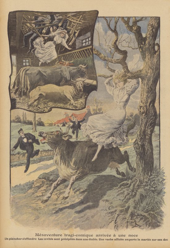 Trajikomik bir düğün talihsizliği (renkli taş) by French School