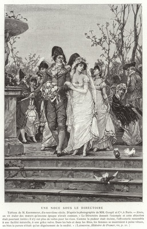 Rehber altında bir düğün, Fransız Devrimi, 1795-1799 by French School