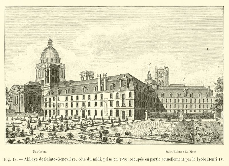 Sainte-Genevieve Manastırı, cote du midi, 1790
