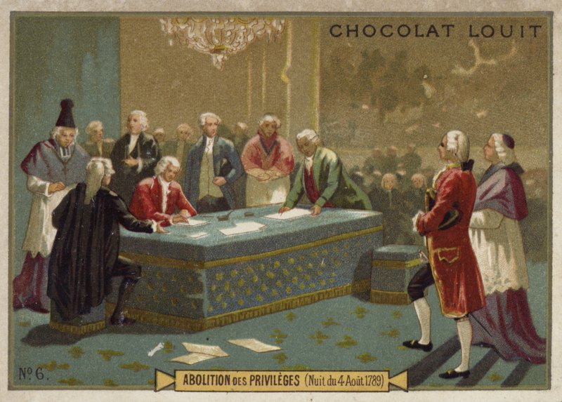 Ulusal Kurucu Meclis tarafından ayrıcalıkların kaldırılması, Fransız Devrimi, 4 Ağustos 1789 by French School