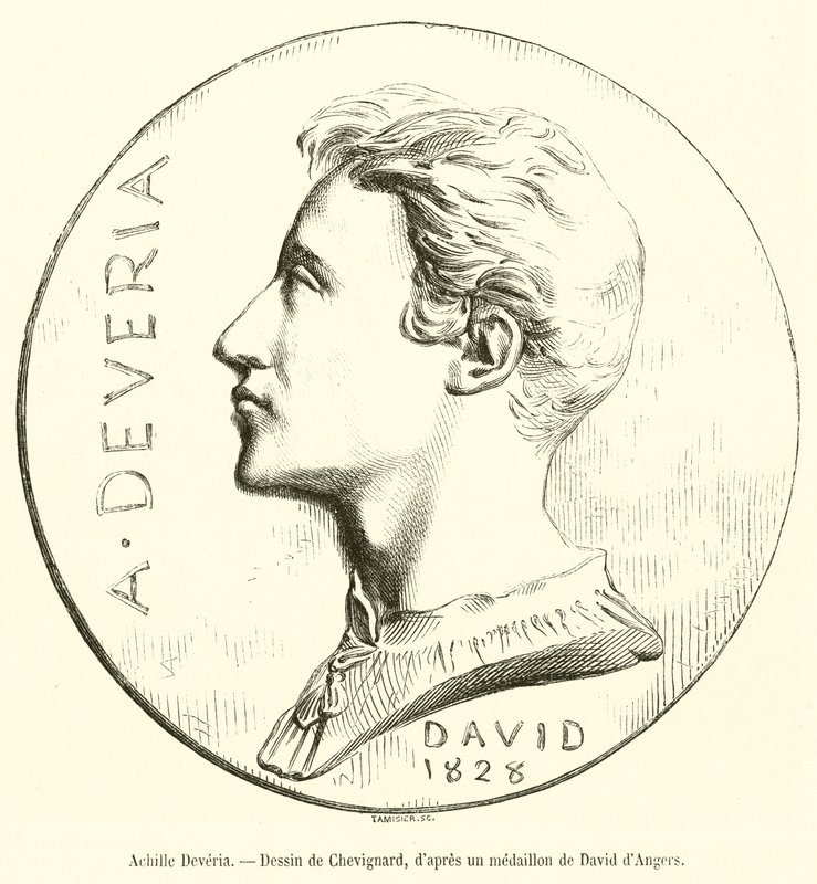 Achille Deveria (gravür) by French School