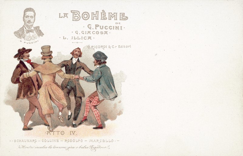 Dördüncü Perde, La Boheme (renkli taş) by French School