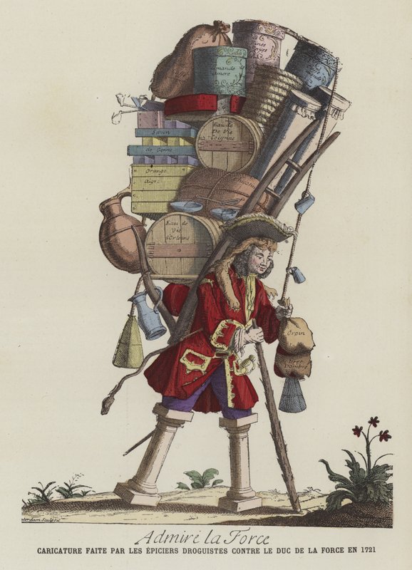 Kuvvete hayran kalın, 1721 by French School