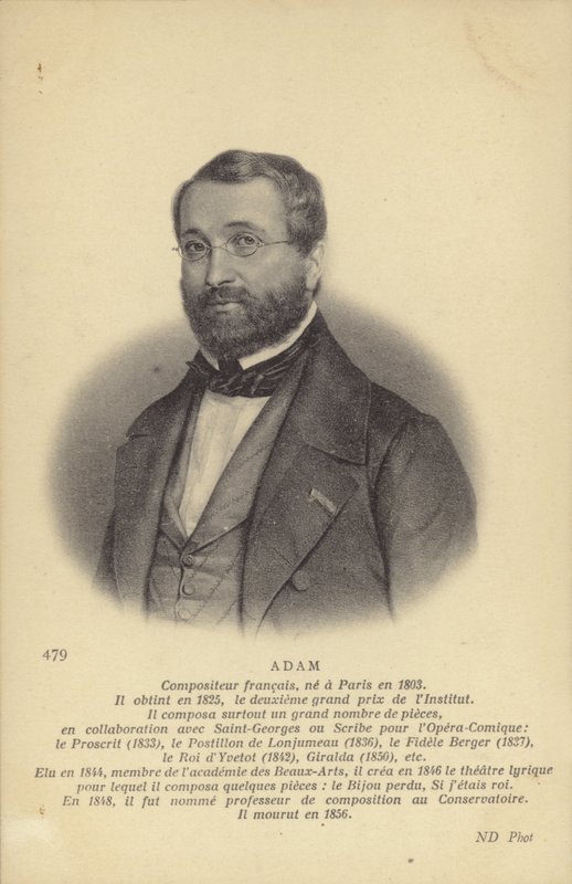 Adolphe Adam, Fransız besteci ve müzik eleştirmeni (1803-1856) by French School