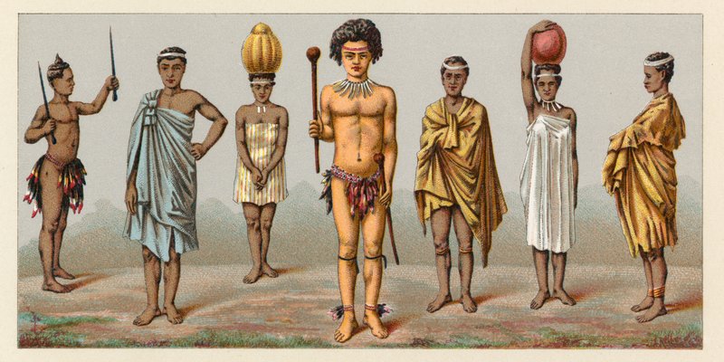 Afrika Kostüm by French School