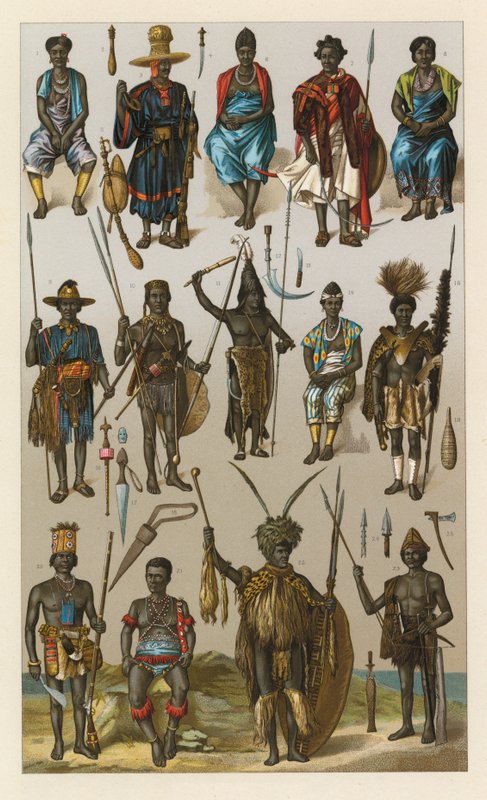 Afrika Kostüm by French School