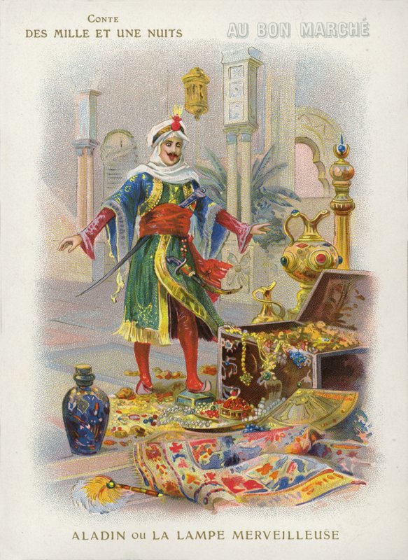 Aladin ve sihirli lamba by French School