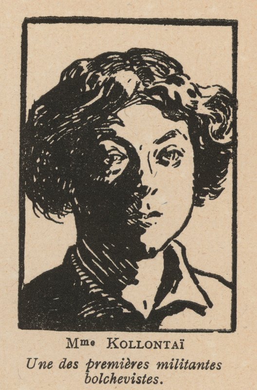 Alexandra Kollontai, Rus Marksist devrimci ve diplomat (lito) by French School