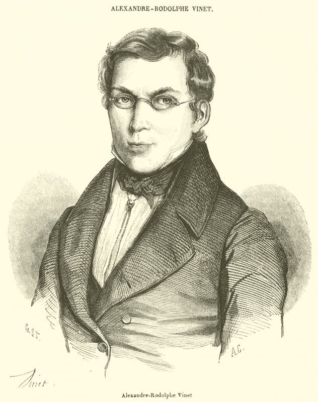 Alexandre-Rodolphe Vinet (gravür) by French School