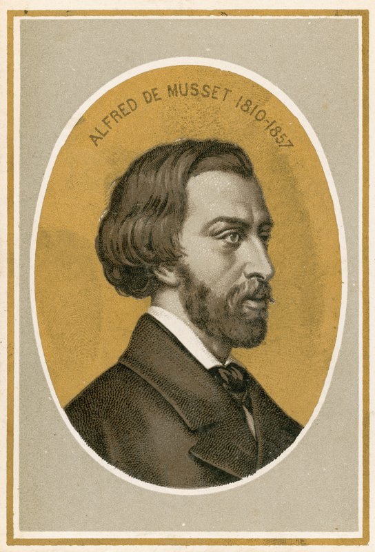 Alfred de Musset by French School