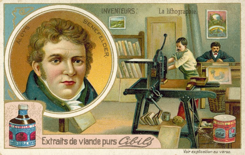 Alois Senefelder, litografinin mucidi by French School