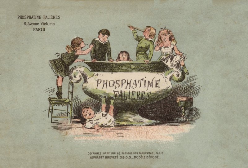 Alfabe De La Phosphatine Falières (renkli taş) by French School