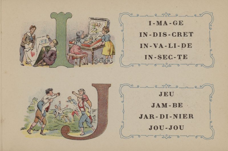 Alfabe De La Phosphatine Falières (renkli taş) by French School