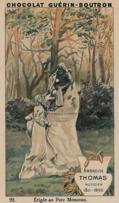 Ambroise Thomas, Müzisyen, 1811-1896, Erigee au Parc Monceau by French School