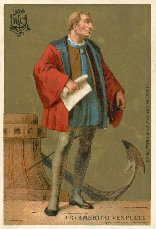 Amerigo Vespucci, İtalyan denizci by French School