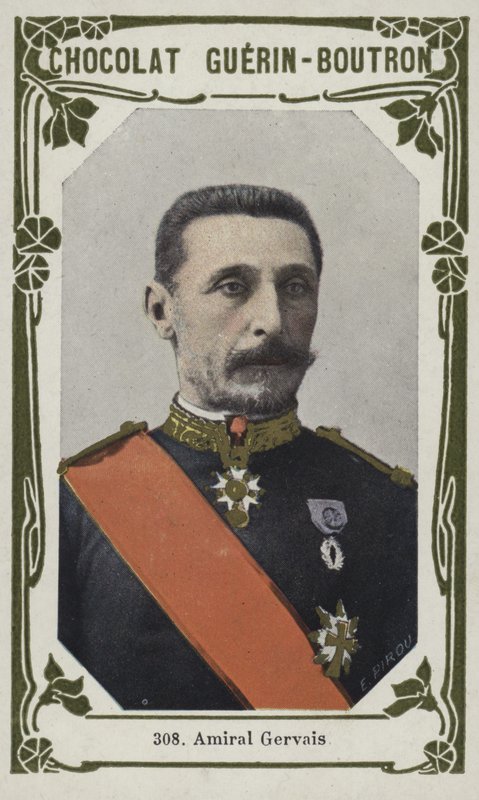 Amiral Gervais (renkli fotoğraf) by French School