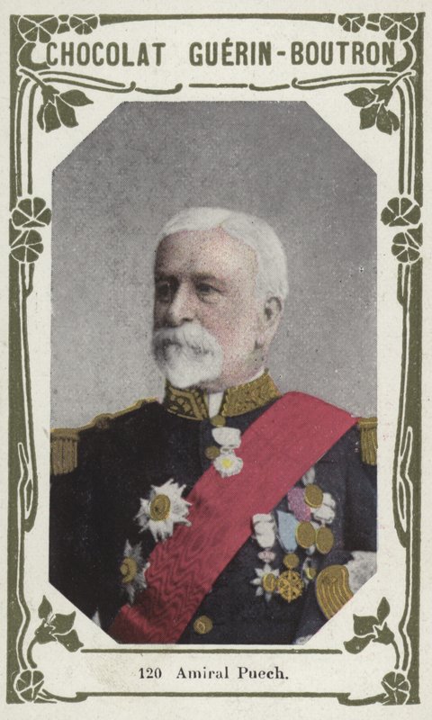 Amiral Puech (renkli fotoğraf) by French School