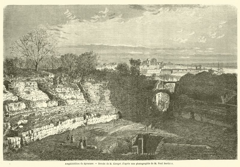 Amfitiyatro de Syracuse (gravür) by French School