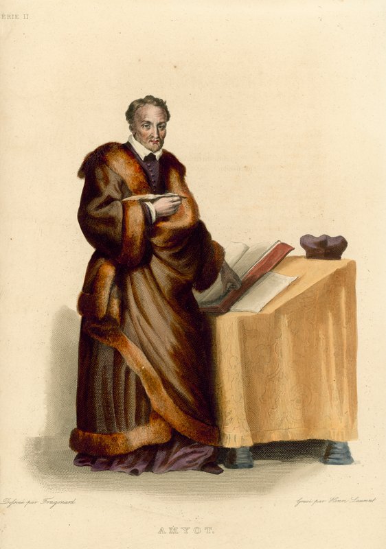 Amyot (renkli gravür) by French School
