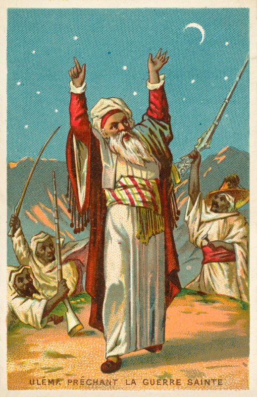 Cihad (chromolitho) vaaz eden bir ulema by French School