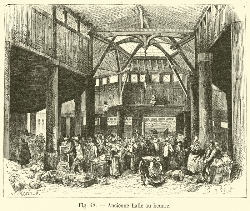Eski tereyağı pazarı by French School