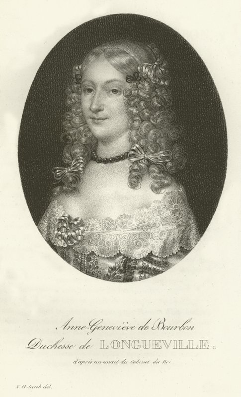 Anne-Genevieve de Bourbon, Longueville Düşesi by French School
