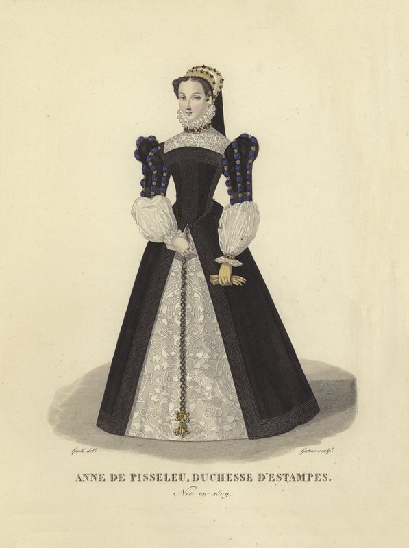 Anne de Pisseeu, Etampes Düşesi by French School