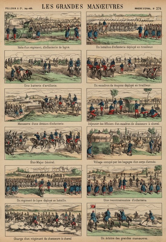 Fransız Ordusunun yıllık büyük manevraları by French School