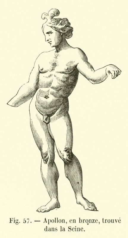 Apollo, bronz, Seine Nehri
