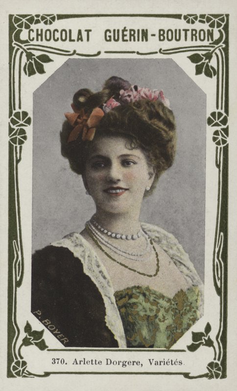 Arlette Dorgere, Varietes (renkli fotoğraf) by French School