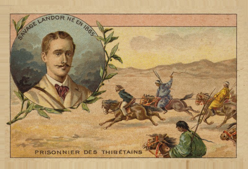 Arnold Henry Savage Landor Tibet'te esir alındı by French School