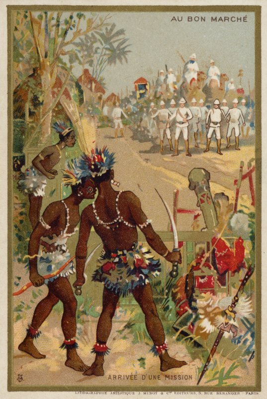 Bir görevin gelişi (chromolitho) by French School